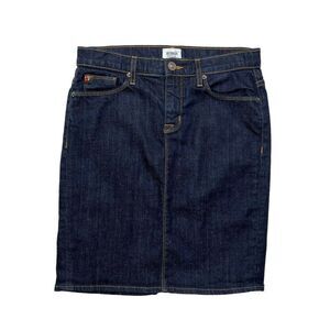Hudson Women's Dark Wash Denim Jean Skirt